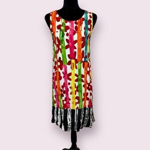 Jams World Valerian Print Sleeveless Dress Multicolor Size Small